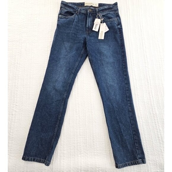 Free Planet Men's Jeans 34x32 Casual Tapered Stretch Sustainable Denim Pants NWT - Picture 1 of 14